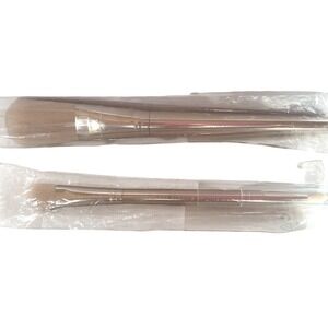 bareMinerals Gold‎ Set 2 Brushes - Seamless Blend & Smudge & Flat Tapered Powder